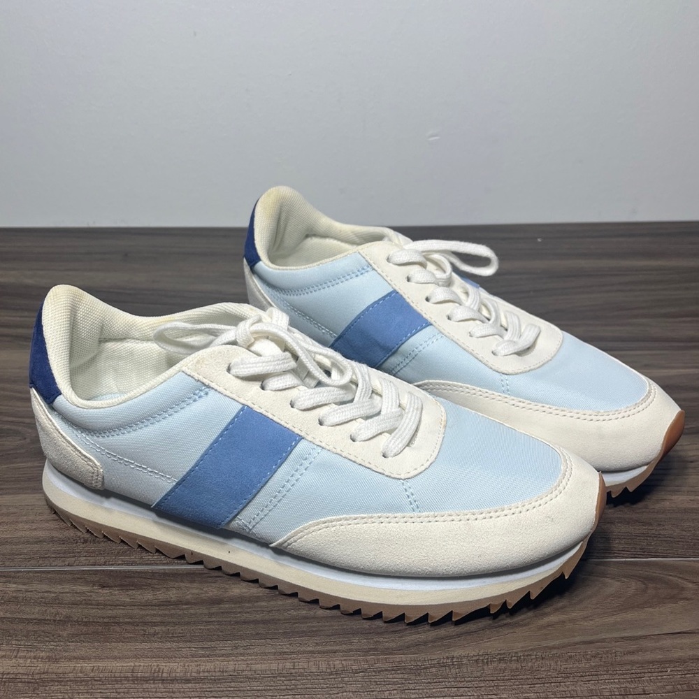 JCREW J.Crew trainers colorblock Sz 7 Breeze Hydrangea